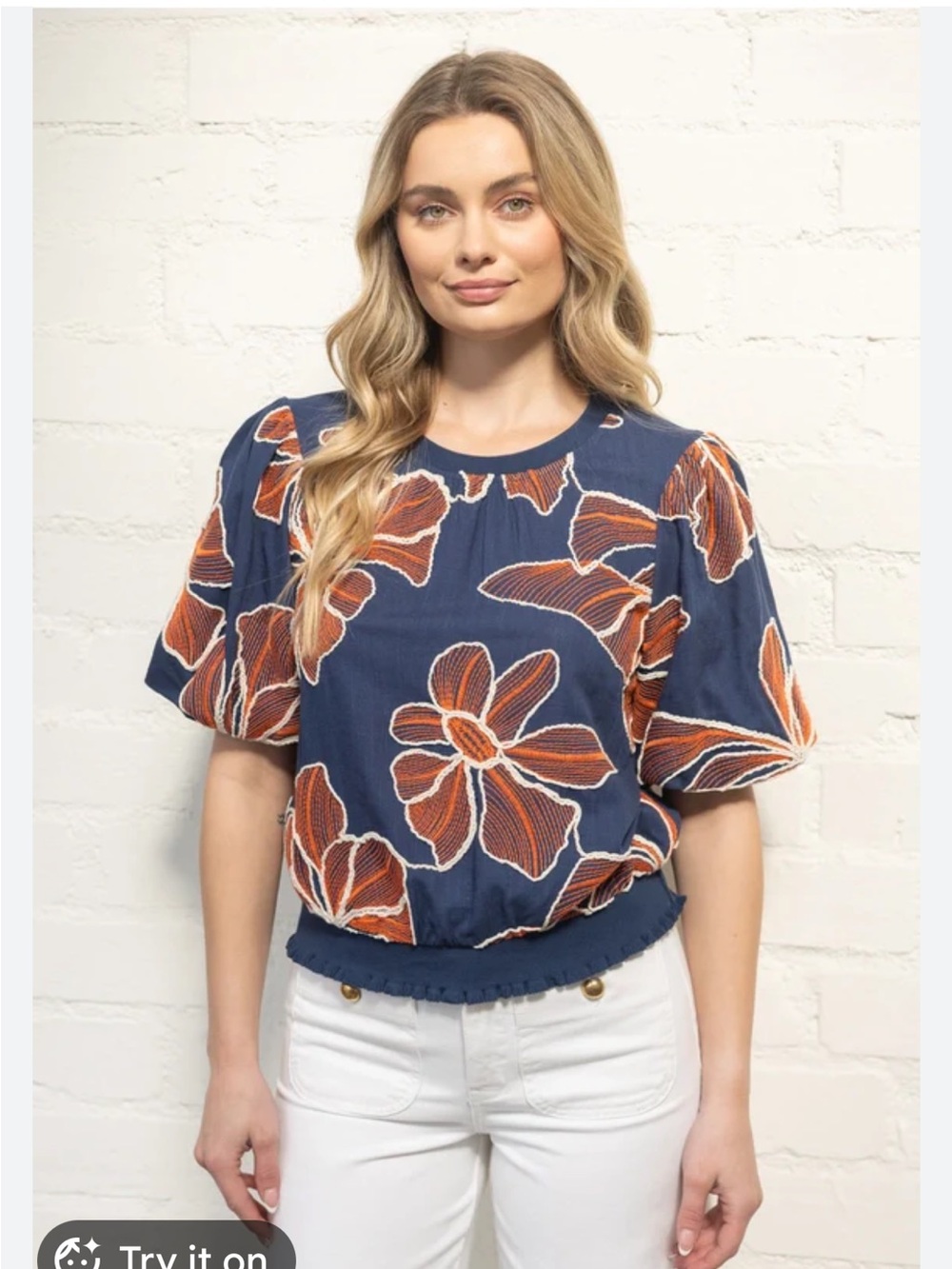 New With Tags Boy Banded Bottom Floral Top Sz S